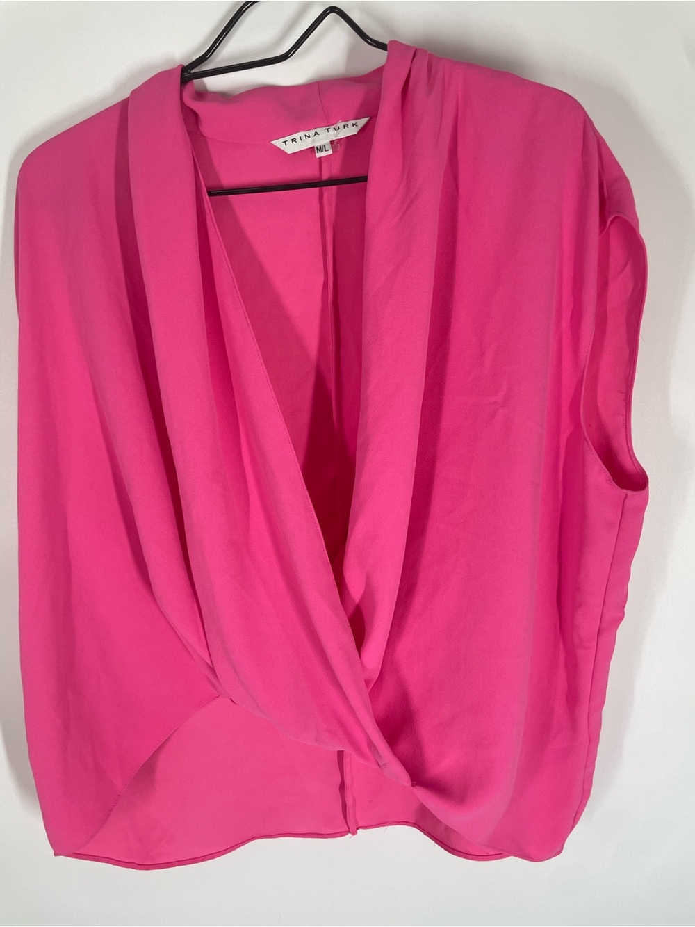 Trina Turk Vibrant Pink Sleeveless Blouse